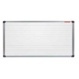 Tableau Blanc MEMOBOARDS magnétique avec des lignes 180x100 (TML1810ALC)