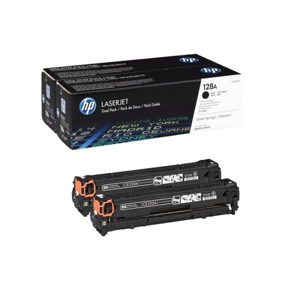 Pack de 2 Toners Original HP 128A