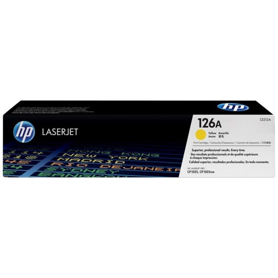 Toner LaserJet Original HP 126A - Jaune