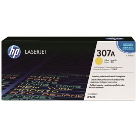 Toner Original HP LaserJet CE742A Pour HP 307A - Jaune