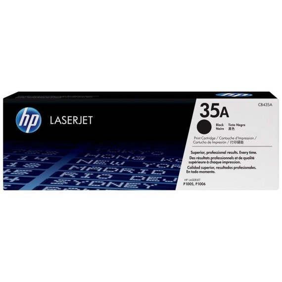 Toner Original HP LaserJet CB435A Pour HP 35A - Noir