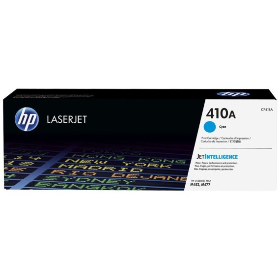 Toner Original HP LaserJet CF411A Pour HP 410 A - Cyan