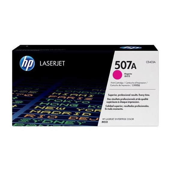 Toner Original HP LaserJet CE403A Pour HP 507A - Magenta