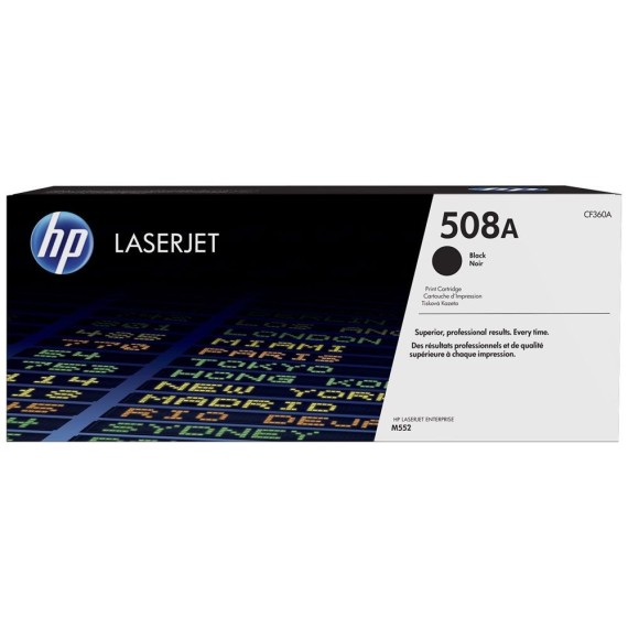 Toner Original HP LaserJet CF360A Pour HP 508A - Noir