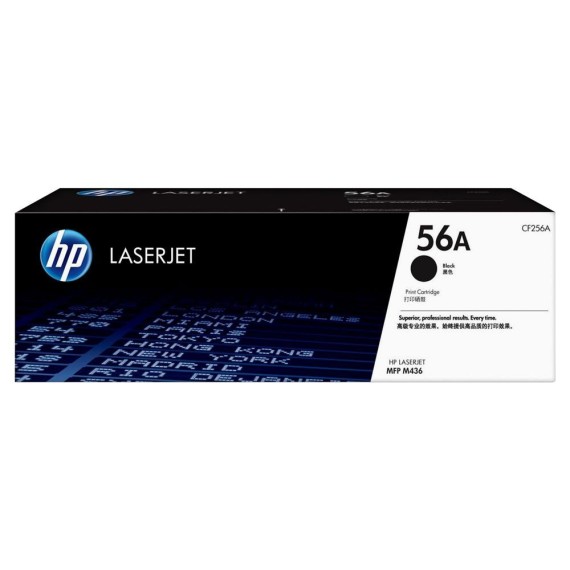 Toner Original HP LaserJet CF256A Pour HP 56A - Noir