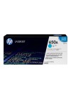 Toner Original HP LaserJet CE271A Pour HP 650A - Cyan