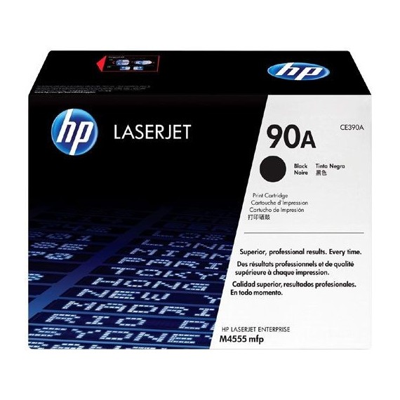 Toner Original HP LaserJet CE390A Pour HP 90A - Noir