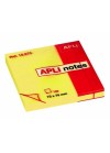 Bloc Repositionnable APLI - Jaune Brillant - 75x75 mm