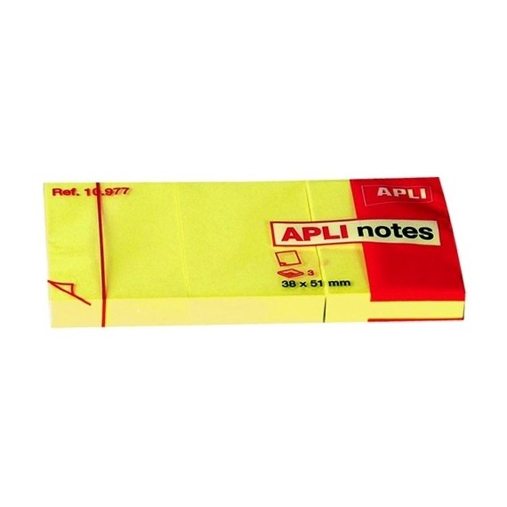 Bloc notes APLI 38x51 coul jaune (lot 36)