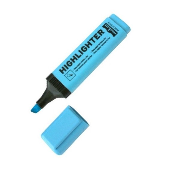 Marquer Fluorescent BLEU MOLIN B/10