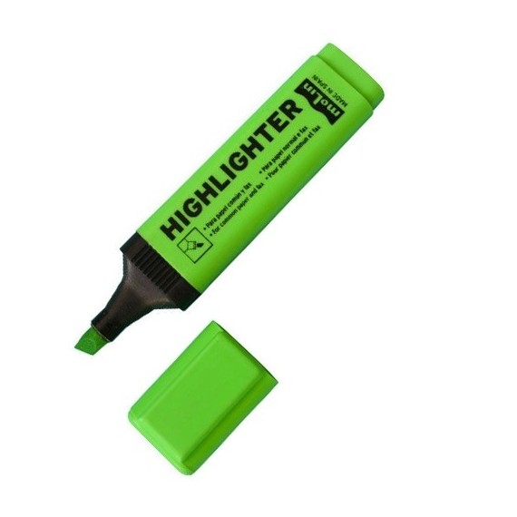 Marquer Fluorescent VERT MOLIN B/10