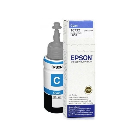 Bouteille D'encre Original EPSON T6732 70 ml - Cyan