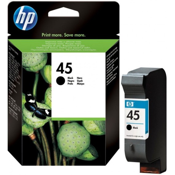 Cartouche HP Originale noir pour HP 45A (51645AE)