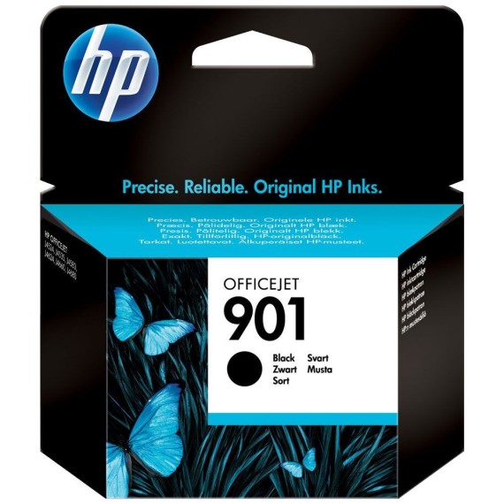 Cartouche jet d'encre HP original CC653AE pour HP 901 - Noir