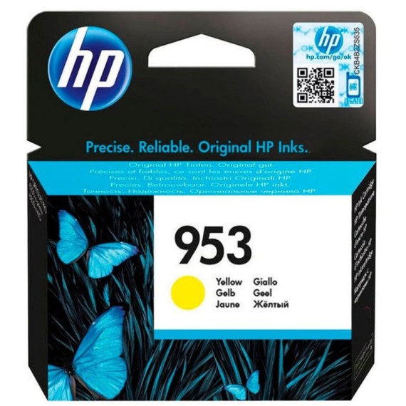 Cartouche jet d'encre  HP Original F6U14AE pour HP 953 - Jaune