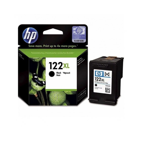 Cartouche jet d'encre HP original CH563HE pour HP 122XL - Noir