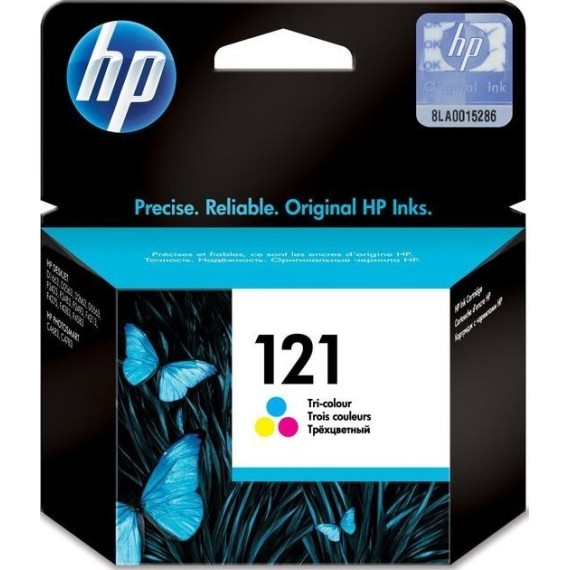 Cartouche jet d'encre HP original CC643HE pour HP 121 - Trois couleurs