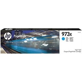 Toner HP original F6T81AE pour  HP 973X PageWide - Cyan