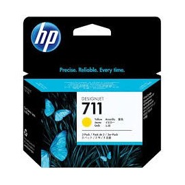 Cartouche jet d'encre  HP original CZ136A pour Design Jet HP 711 - Jaune