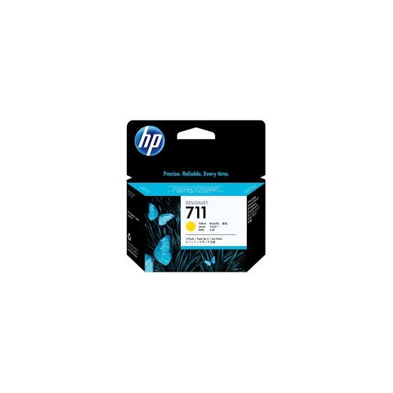 Cartouche jet d'encre  HP original CZ136A pour Design Jet HP 711 - Jaune