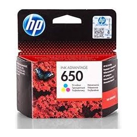 Cartouche jet d'encre  HP Original  pour HP 650 Couleurs -CZ102AE