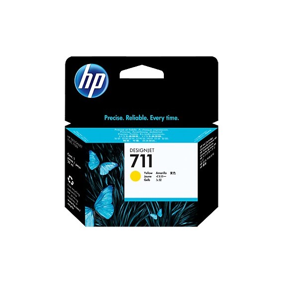 Cartouche Jet d'encre Original HP 711 - Jaune