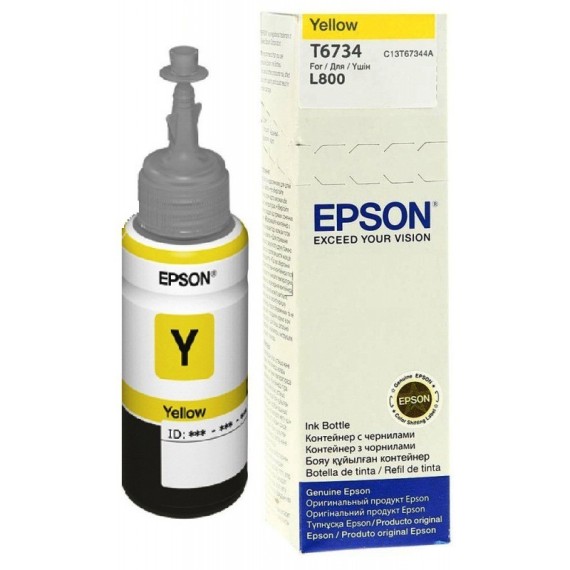 Bouteille D'encre Original EPSON T6734 POUR L800/L850/L1800-70ml - Yellow