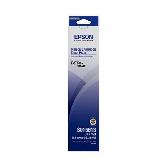 Pack de 2 Rubans d'impression Epson LQ-300+ / 300+ll