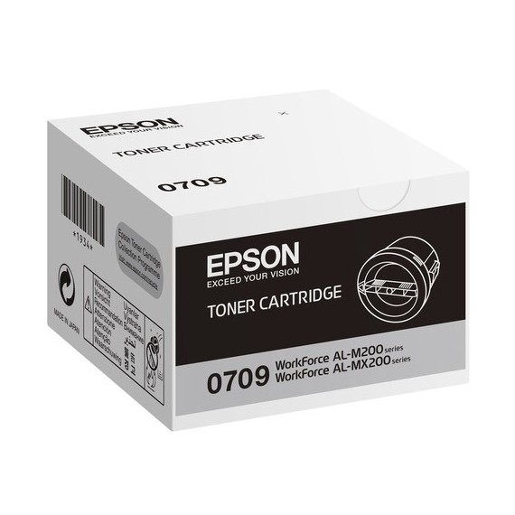 Toner Original EPSON C13S050709 pour AL-M200/MX200- Noir