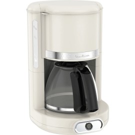 Cafetière MOULINEX GAMME SOLEIL 1000 Watt - 15 Tasses - Blanc (FG381A10)