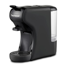 Machine à Café Expresso 2en1 TECHWOOD 1450 Watt 0,6L - Noir (TCA-196N)