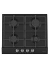 Plaque de Cuisson FOCUS  4 Feux 60 cm Noir (F408B)