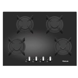 Plaque de Cuisson Vitro Crystal FOCUS 4 Feux 70 cm - Noir (F.410B)