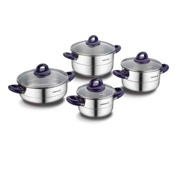 Set de 8 pièces Korkmaz Hera Lavender  - Inox (A1087)