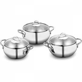 Set de 6 Pièces KORKMAZ Tombik - Inox (A1801)