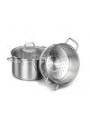 Couscousier 2en1 Korkmaz Perla 3,8L - Inox  (A1521)