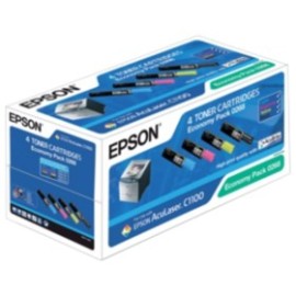 Pack économique  Original EPSON C13S050268  pour AL-C1100 - Noir&Couleurs