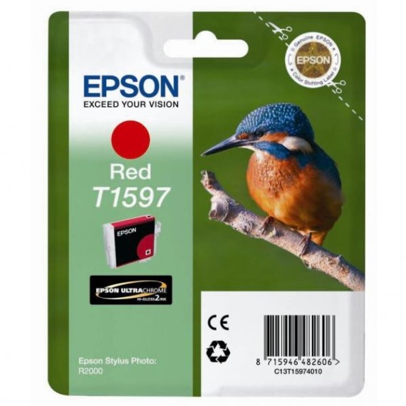 Cartouche Original Epson C13T15974010 pour R2000 - Rouge