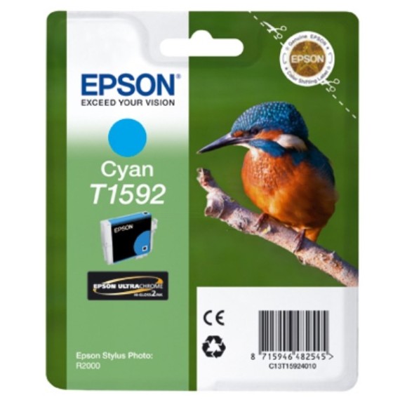 Cartouche Original Epson C13T15924010 pour R2000 - Cyan