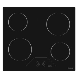 Plaque de Cuisson FOCUS Vitro Céramique 4 Feux électriques 60 cm - Noir (F.816X)