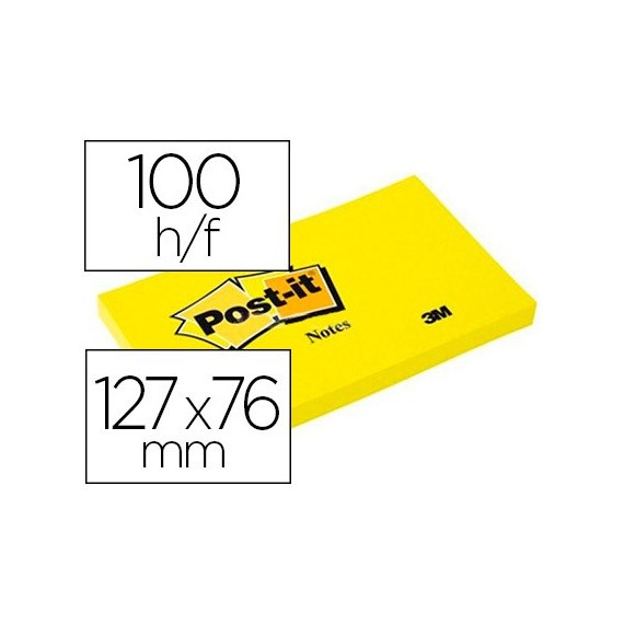 Stick Note 76/127  Fluo Jaune 100 F