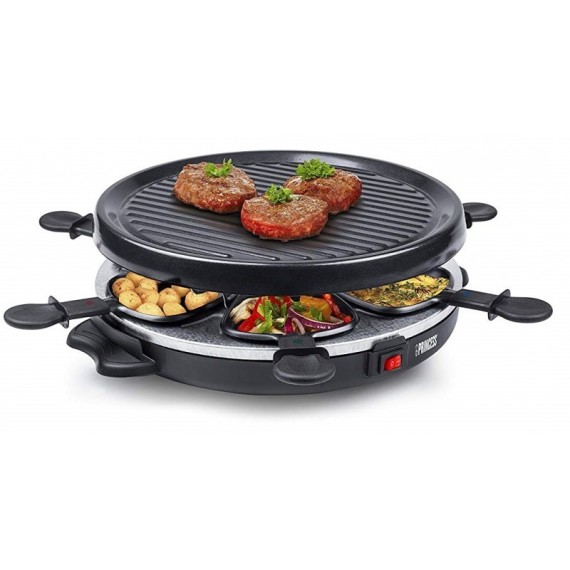 Appareil à raclette Gril Party 6 Princess 800 Watt - Noir  (162725)