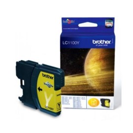 Cartouche Jet d'encre Originale Brother LC1100Y  pour Brother DCP385C , 6890CW  - Jaune  (325 Pages)