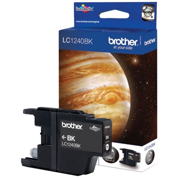 Cartouche Jet d'encre Originale Brother LC1240BK pour Brother DCP-J525W , MFC-J6910DW  - Noir  (600 Pages)