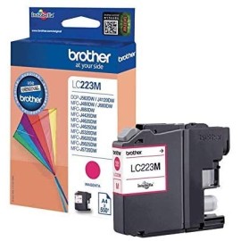 Cartouche Jet d'encre Originale Brother LC223M pour Brother MFC-J480DW , MFC-J5720DW - Magenta (550 Pages)