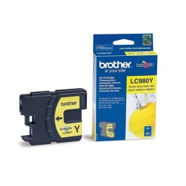 Cartouche Jet d'encre Originale Brother LC980Y pour Brother DCP145C , MFC250C - Jaune (260 Pages)