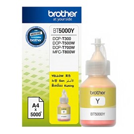 Bouteille D'encre Originale Brother BT5000Y pour Brother DCP-T300  - Jaune (5000 Pages)