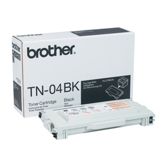 Toner Original Brother LaserJet TN04BK pour Brother HL-2700CN , MFC9420CN - Noir (10 000 Pages)