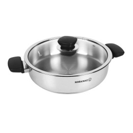 Shalow pan kappa Korkmaz 24x6.5 cm - 2,8 L - Inox (A1690-1)