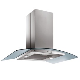 Hotte Centrale FOCUS 90 cm Tactile Vitro - Inox (F.915X)